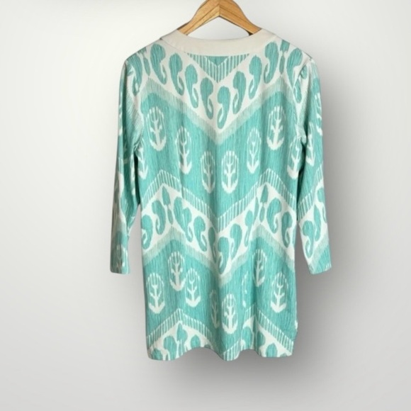 J. McLaughlin | Catalina Cloth Pullover Top Anchor Seahorse EUC - Picture 4 of 8